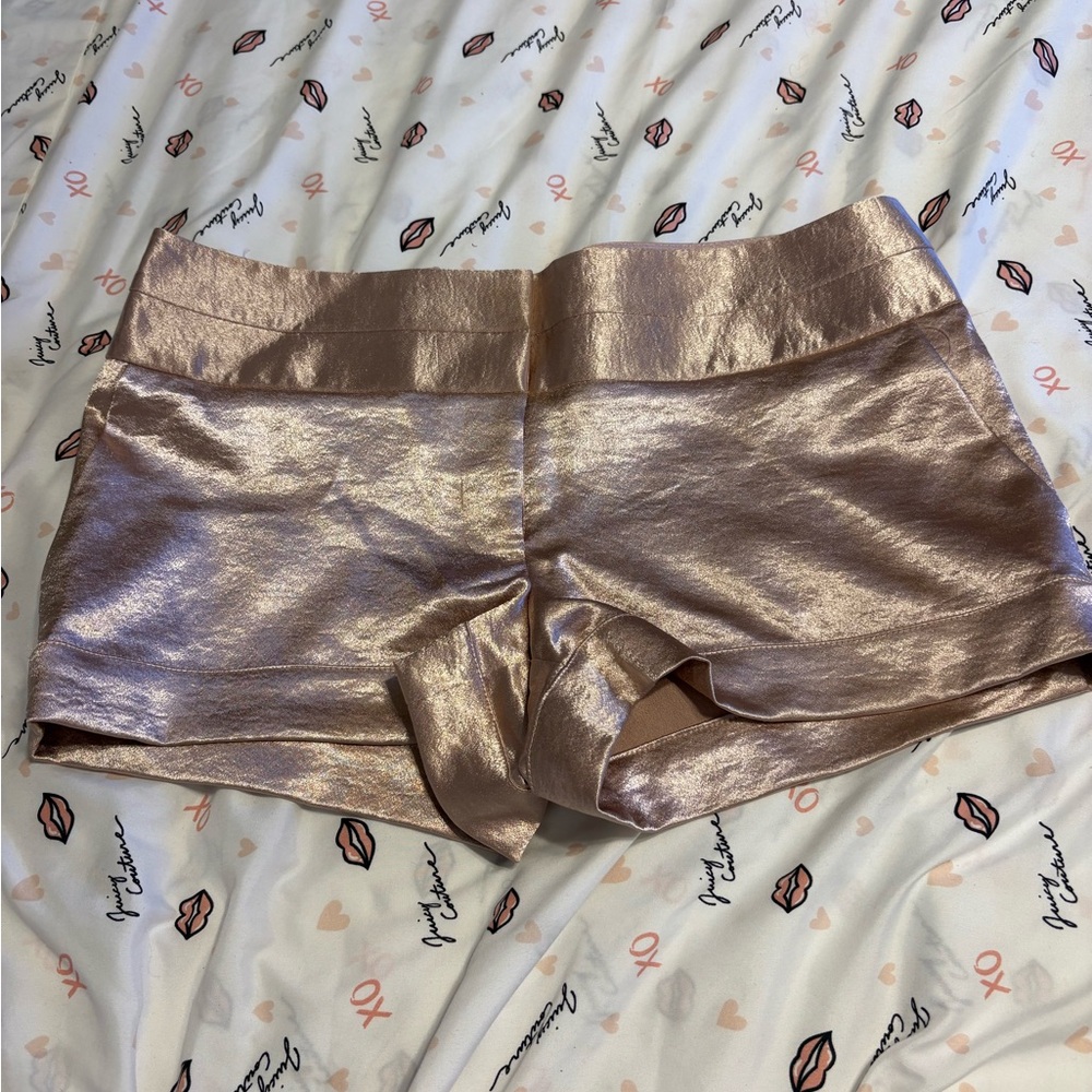 Metallic Gold Shorts